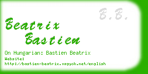 beatrix bastien business card